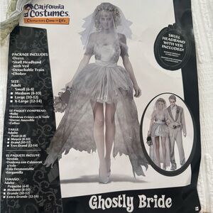 Ghostly Bride Halloween Costume Size S (fits 6-8)